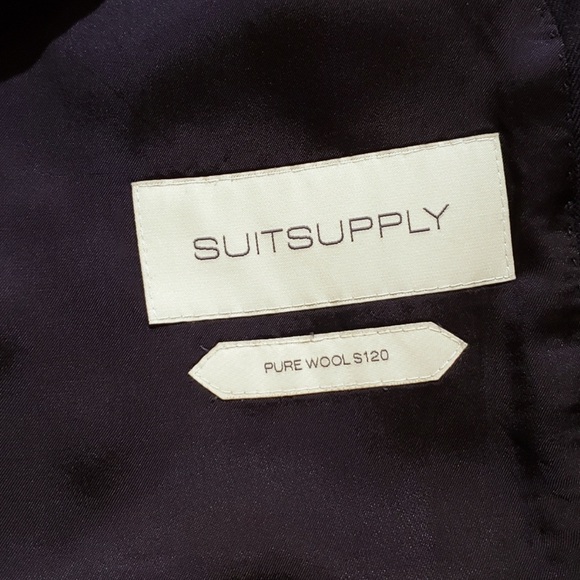 Classic Dark Blue Double-Breasted Stripped Suit - Picture 9 of 15